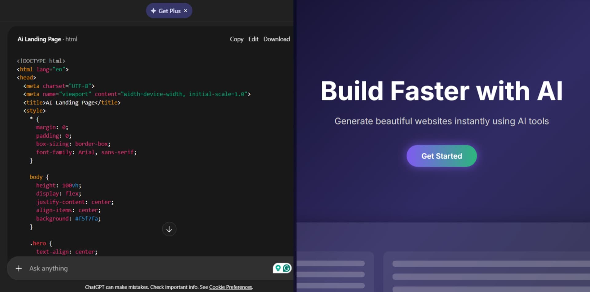 How to host a ChatGPT-generated website for free
