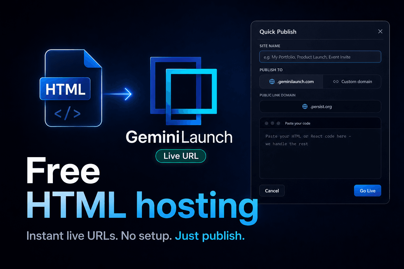 How to host an HTML file online for free in 2026